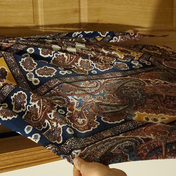 Free People Wrap Maxi Paisley Dress, Medium - Picture 4 of 4